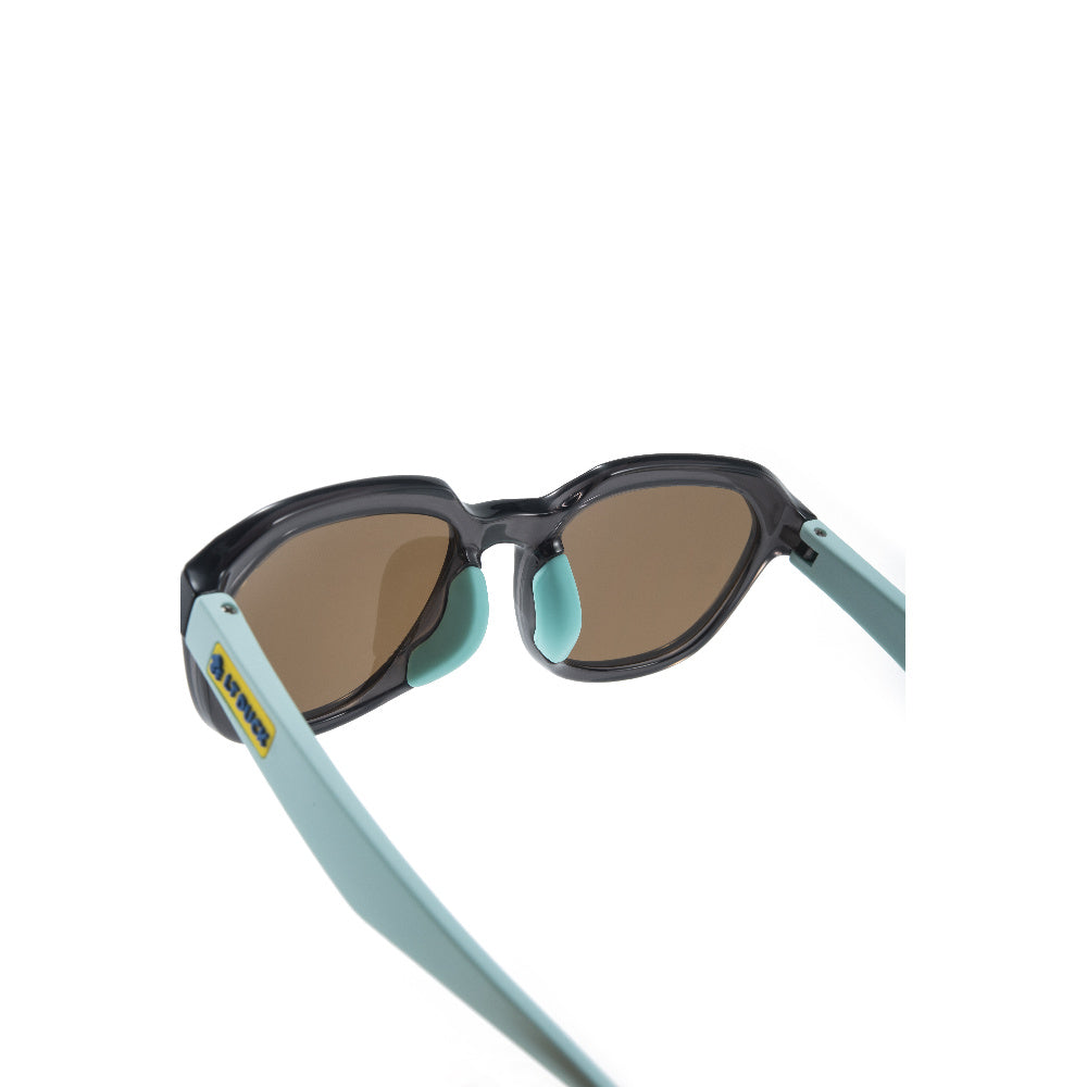 LT DUCK Children and Teenagers' Yellow Duck Sunglasses UV Protection, TR Material, Two Colors Available, with a Glasses Box (Grey Blue)