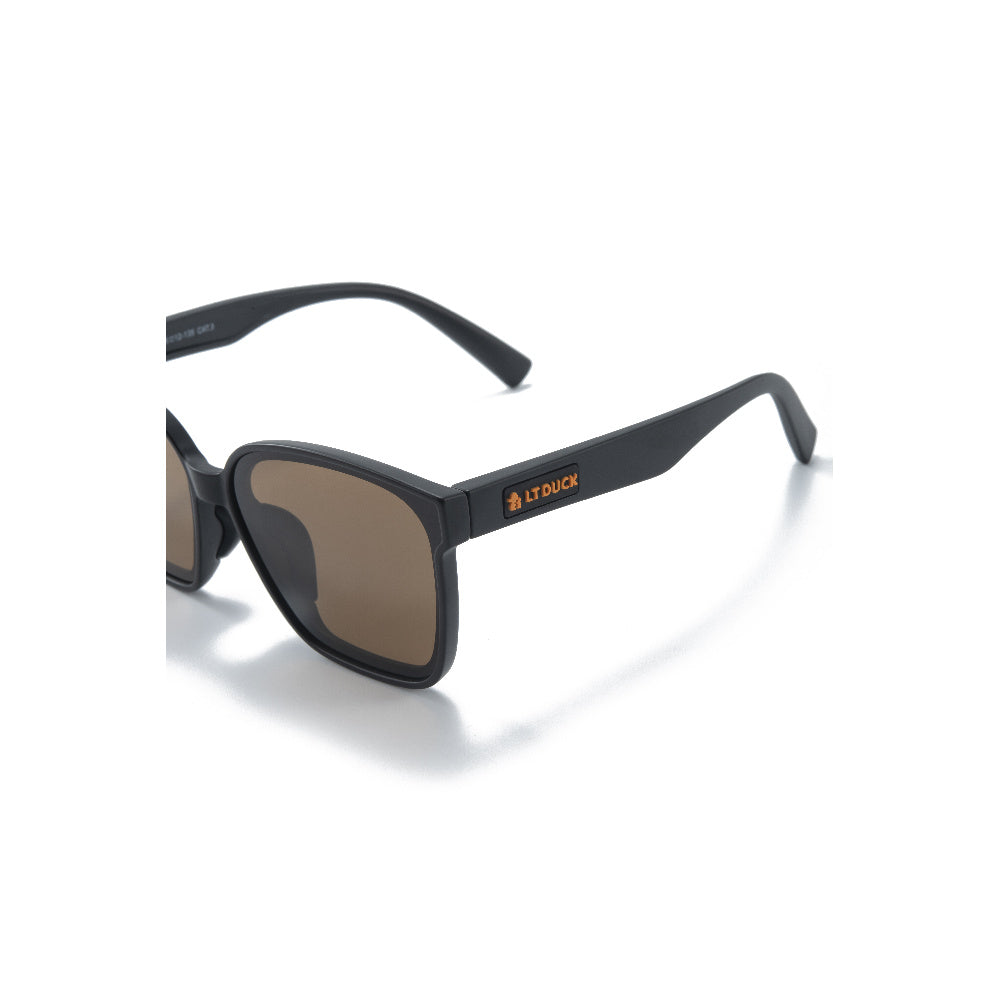 LT DUCK Children and Teenagers' Yellow Duck Sunglasses UV Protection, TR Material, Two Colors Available, with a Glasses Box (Black)