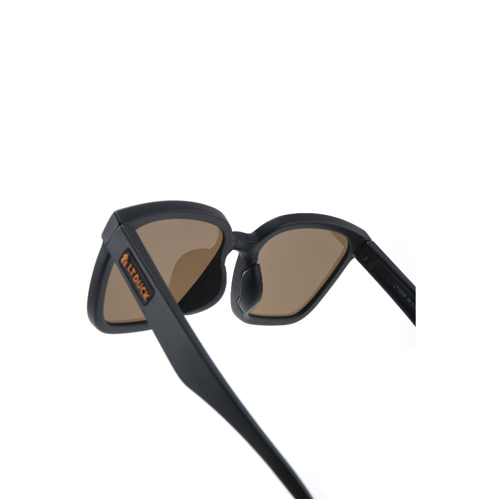 LT DUCK Children and Teenagers' Yellow Duck Sunglasses UV Protection, TR Material, Two Colors Available, with a Glasses Box (Black)