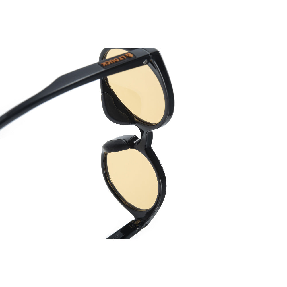 LT DUCK Children and Teenagers' Yellow Duck Sunglasses UV Protection, TR Material, Two Colors Available, with a Glasses Box (Black)