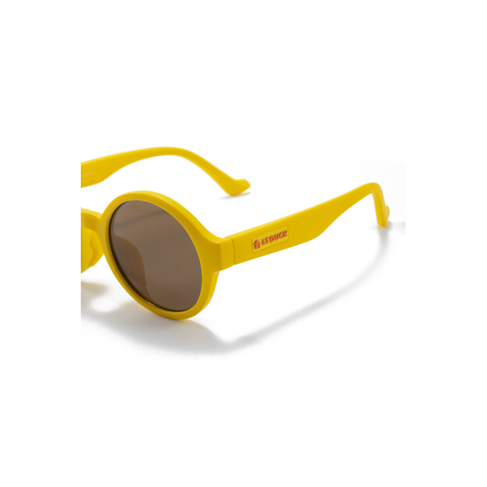 LT DUCK Children and Teenagers' Yellow Duck Sunglasses UV Protection, TR Material, Three Colors Available, with a Glasses Box (Yellow)