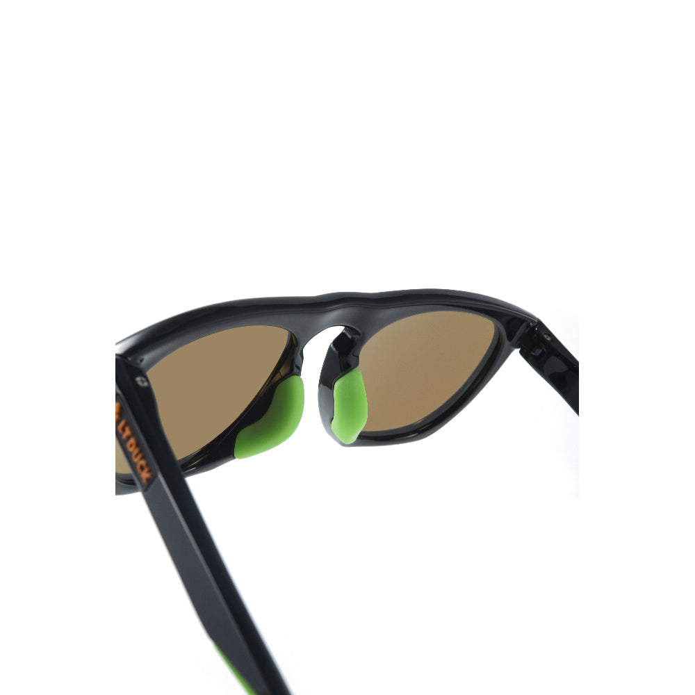 LT DUCK Children and Teenagers' Yellow Duck Sunglasses UV Protection, TR Material, Two Colors Available, with a Glasses Box (Black Green)
