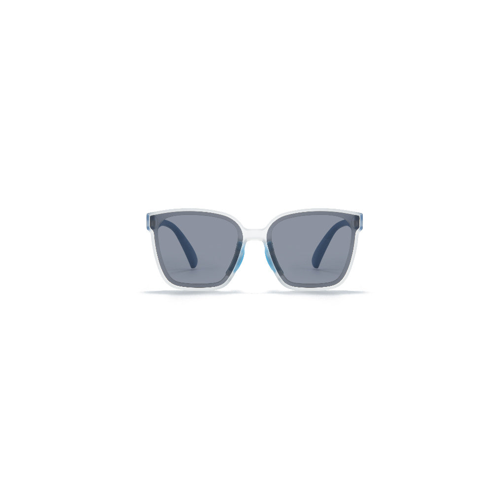 LT DUCK Children and Teenagers' Yellow Duck Sunglasses UV Protection, TR Material, Two Colors Available, with a Glasses Box (White Blue)