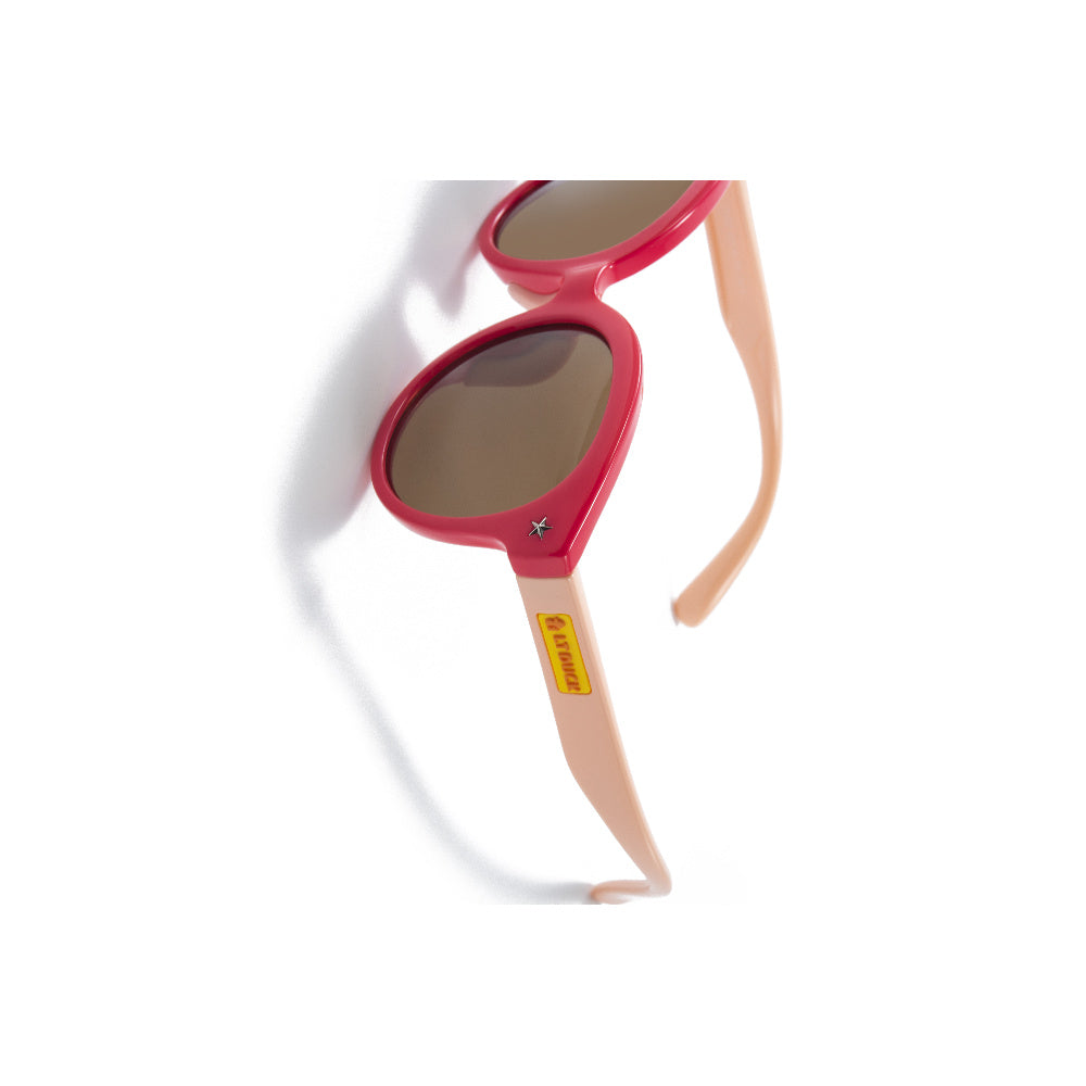 LT DUCK Children and Teenagers' Yellow Duck Sunglasses UV Protection, TR Material, Two Colors Available, with a Glasses Box (Red Pink)
