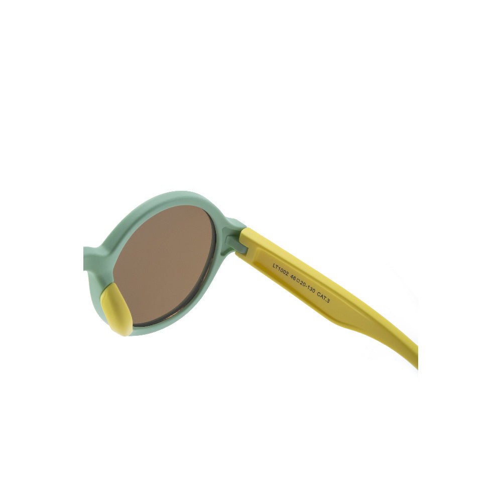 LT DUCK Children and Teenagers' Yellow Duck Sunglasses UV Protection, TR Material, Three Colors Available, with a Glasses Box (Green Yellow)