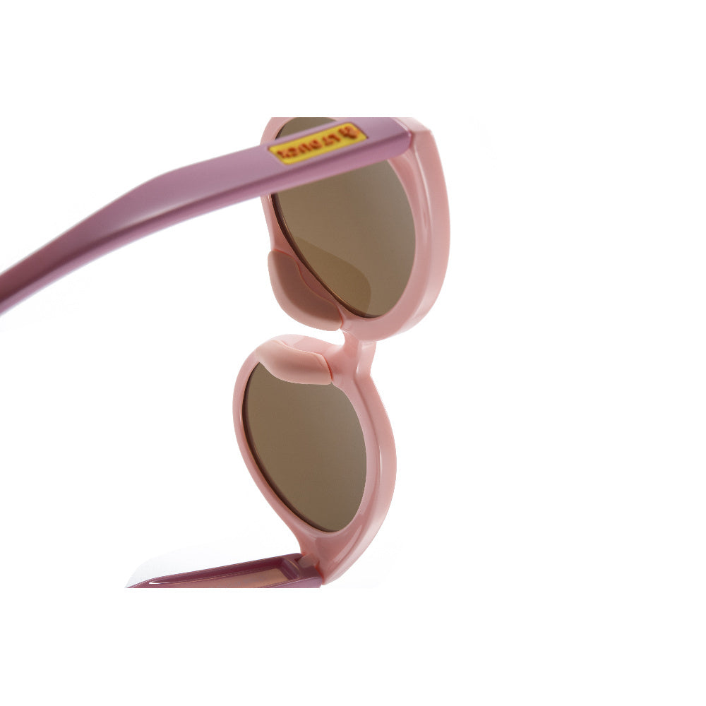 LT DUCK Children and Teenagers' Yellow Duck Sunglasses UV Protection, TR Material, Two Colors Available, with a Glasses Box (Pink Rose red)