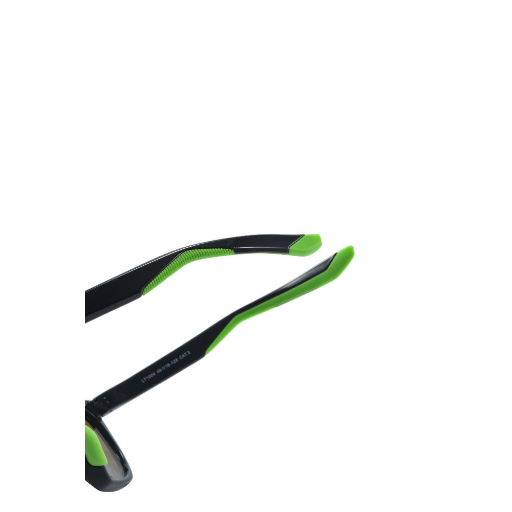 LT DUCK Children and Teenagers' Yellow Duck Sunglasses UV Protection, TR Material, Two Colors Available, with a Glasses Box (Black Green)