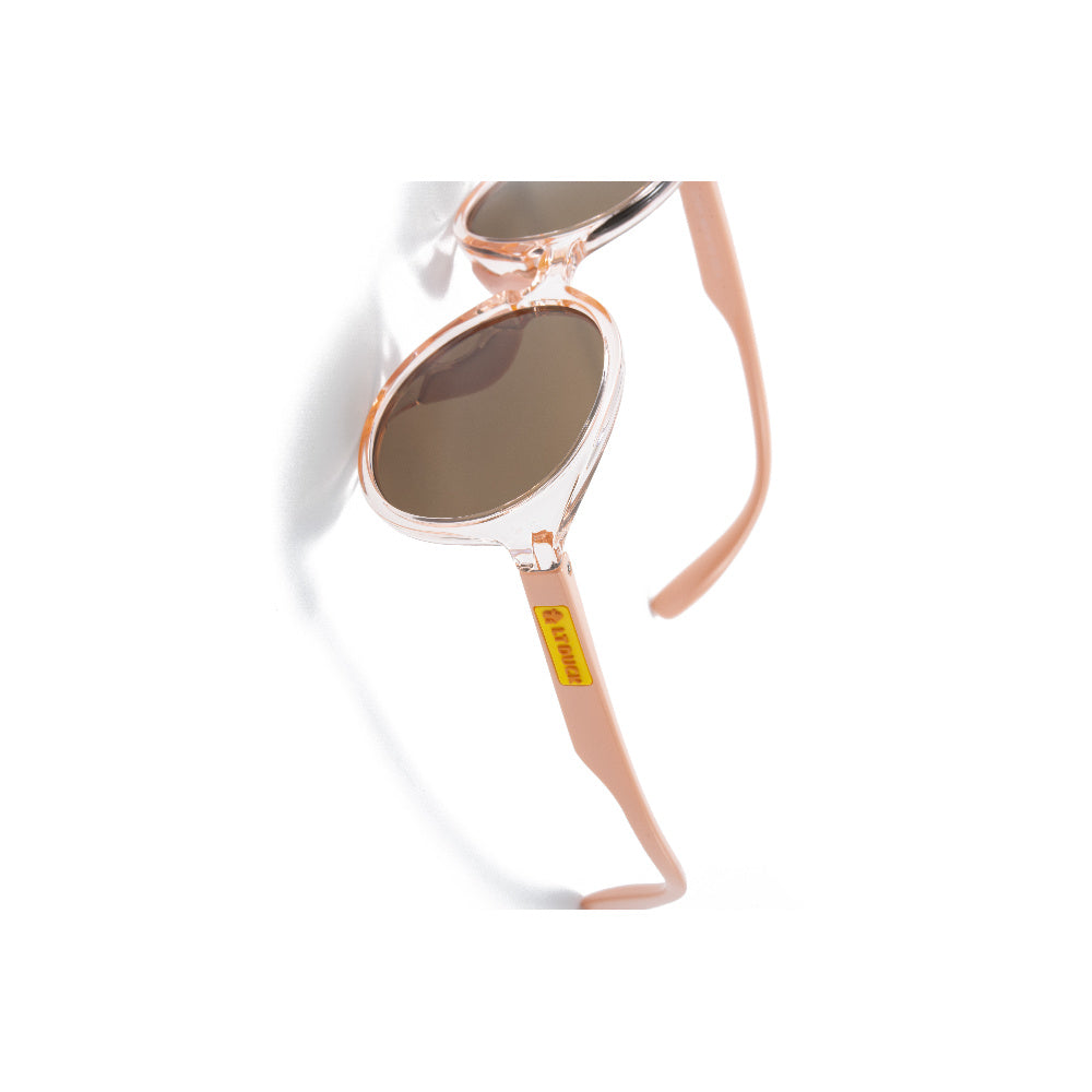 LT DUCK Children and Teenagers' Yellow Duck Sunglasses UV Protection, TR Material, Two Colors Available, with a Glasses Box (Clear White Pink)