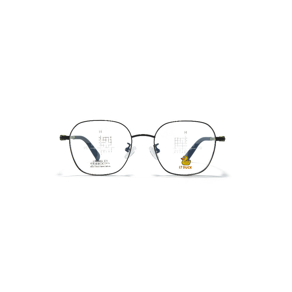 LT DUCK Children and Teenagers' Glasses, New AlloyFrame, Airbag Nose Rest, Durable, Anti-slip, Optical Glasses，Multiple Colors Choices, with a Glasses Box