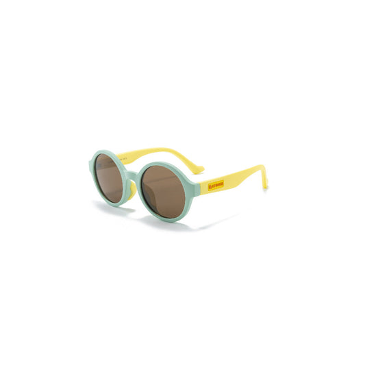 LT DUCK Children and Teenagers' Yellow Duck Sunglasses UV Protection, TR Material, Three Colors Available, with a Glasses Box (Green Yellow)