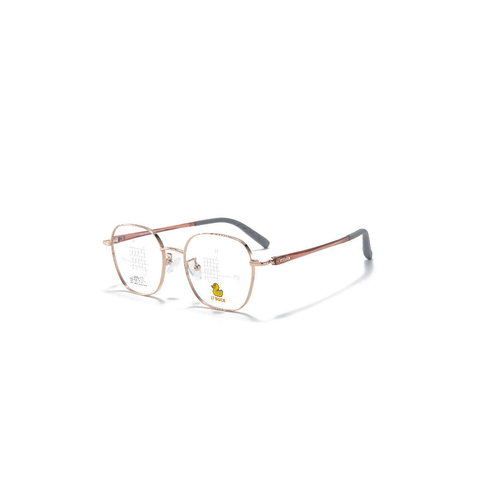 LT DUCK Children and Teenagers' Glasses, New AlloyFrame, Airbag Nose Rest, Durable, Anti-slip, Optical Glasses，Multiple Colors Choices, with a Glasses Box