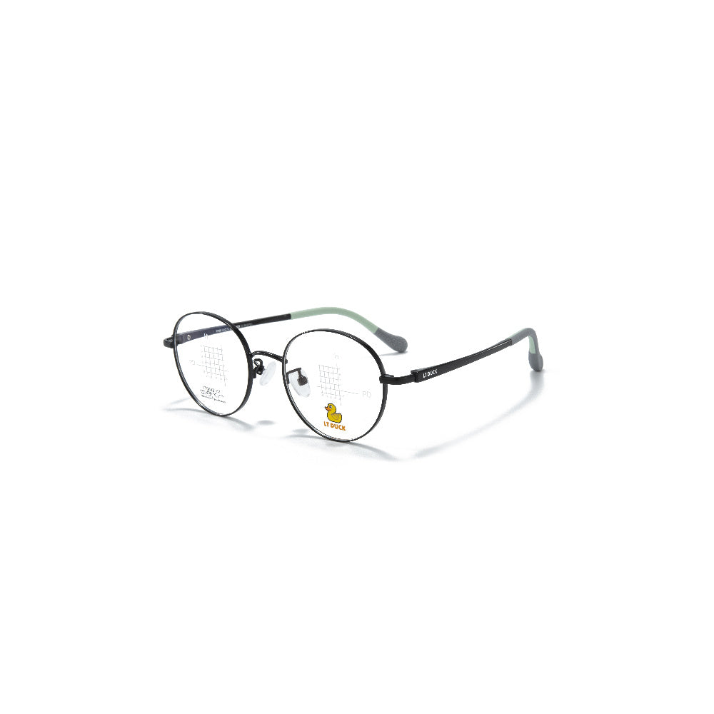 LT DUCK Children and Teenagers' Glasses, New AlloyFrame, Airbag Nose Rest, Durable, Anti-slip, Optical Glasses，Multiple Colors Choices, with a Glasses Box